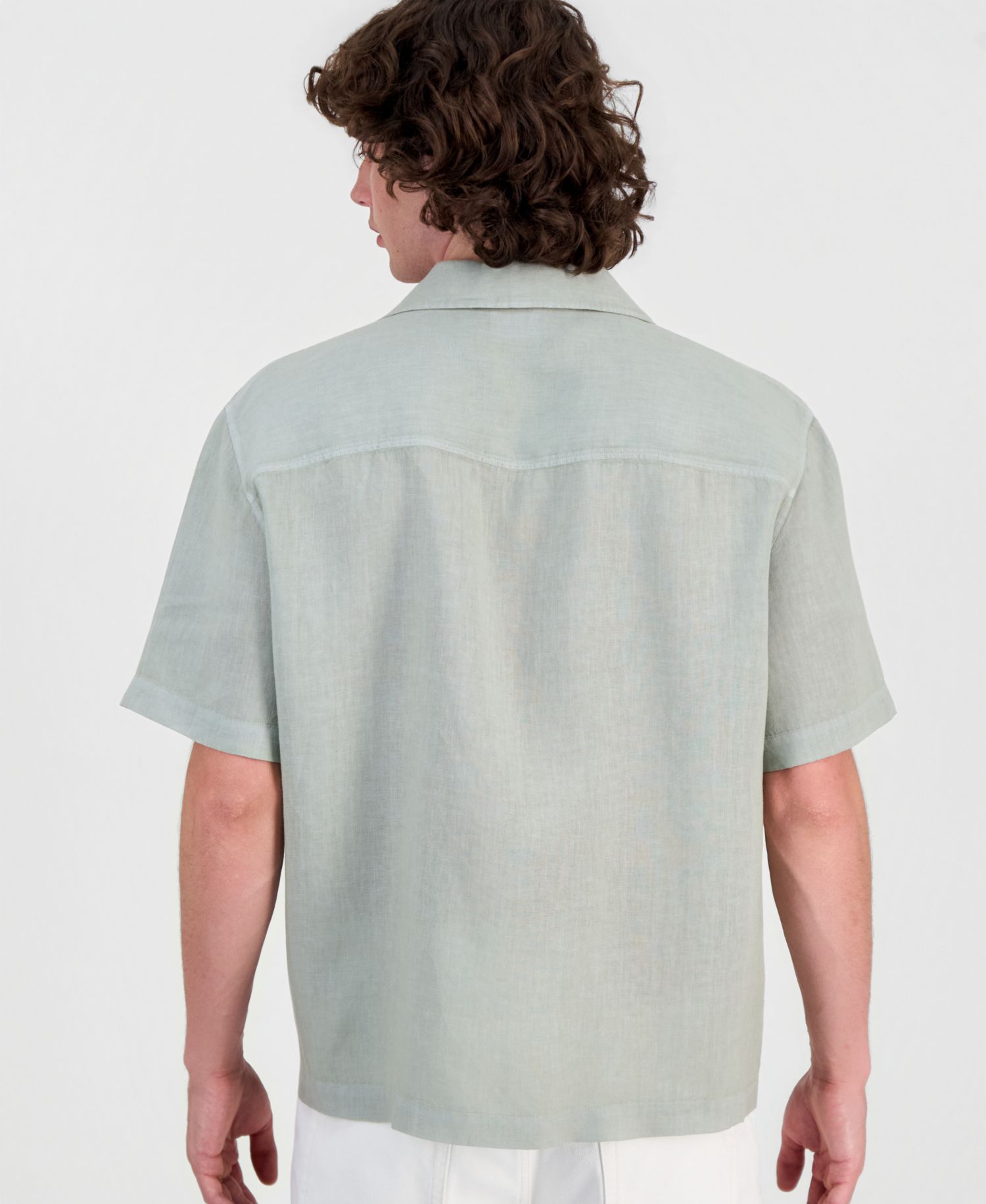 HUGO by Men's Exolino Short-Sleeve Linen Shirt