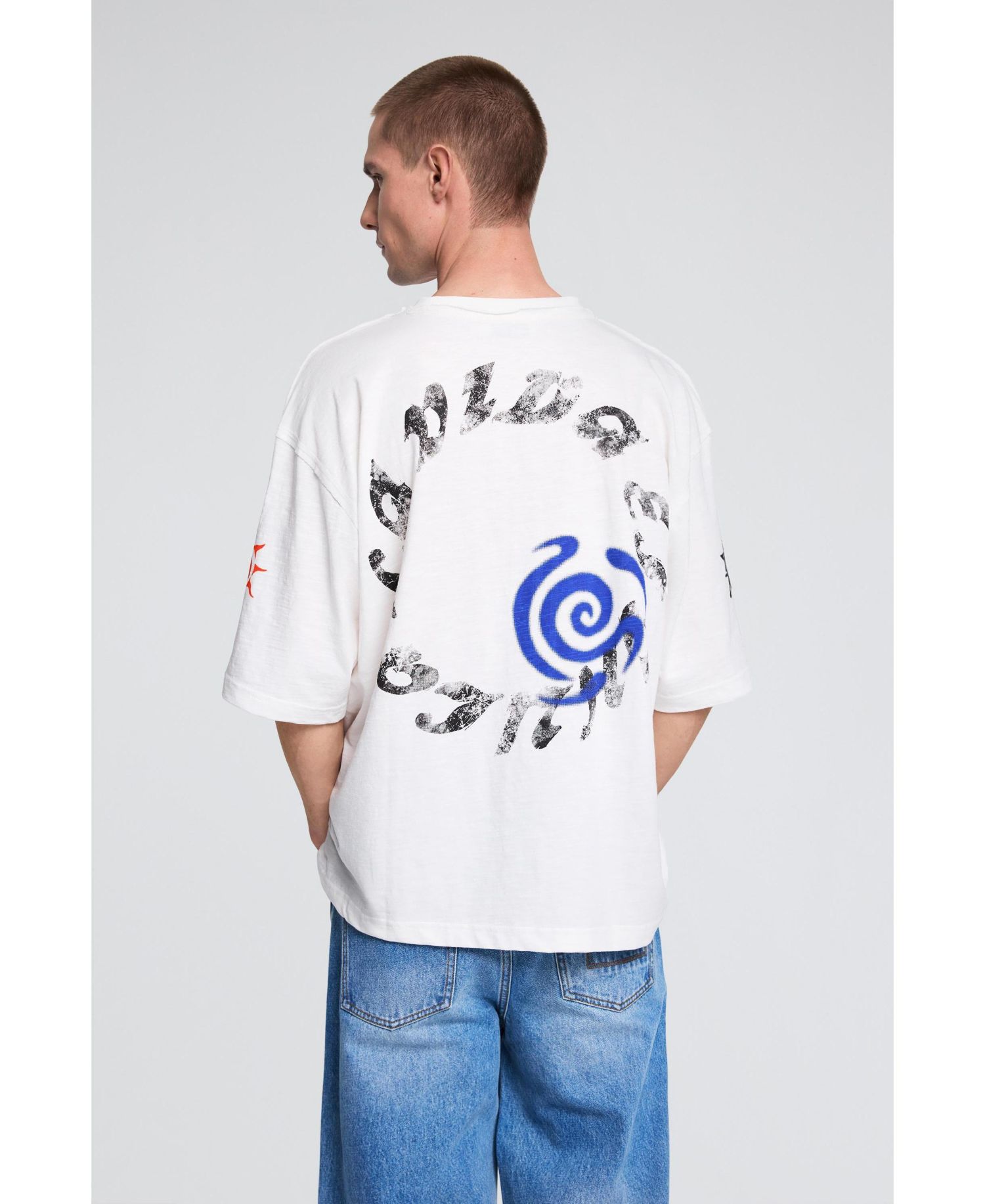 Men's Printed T-shirt with robots