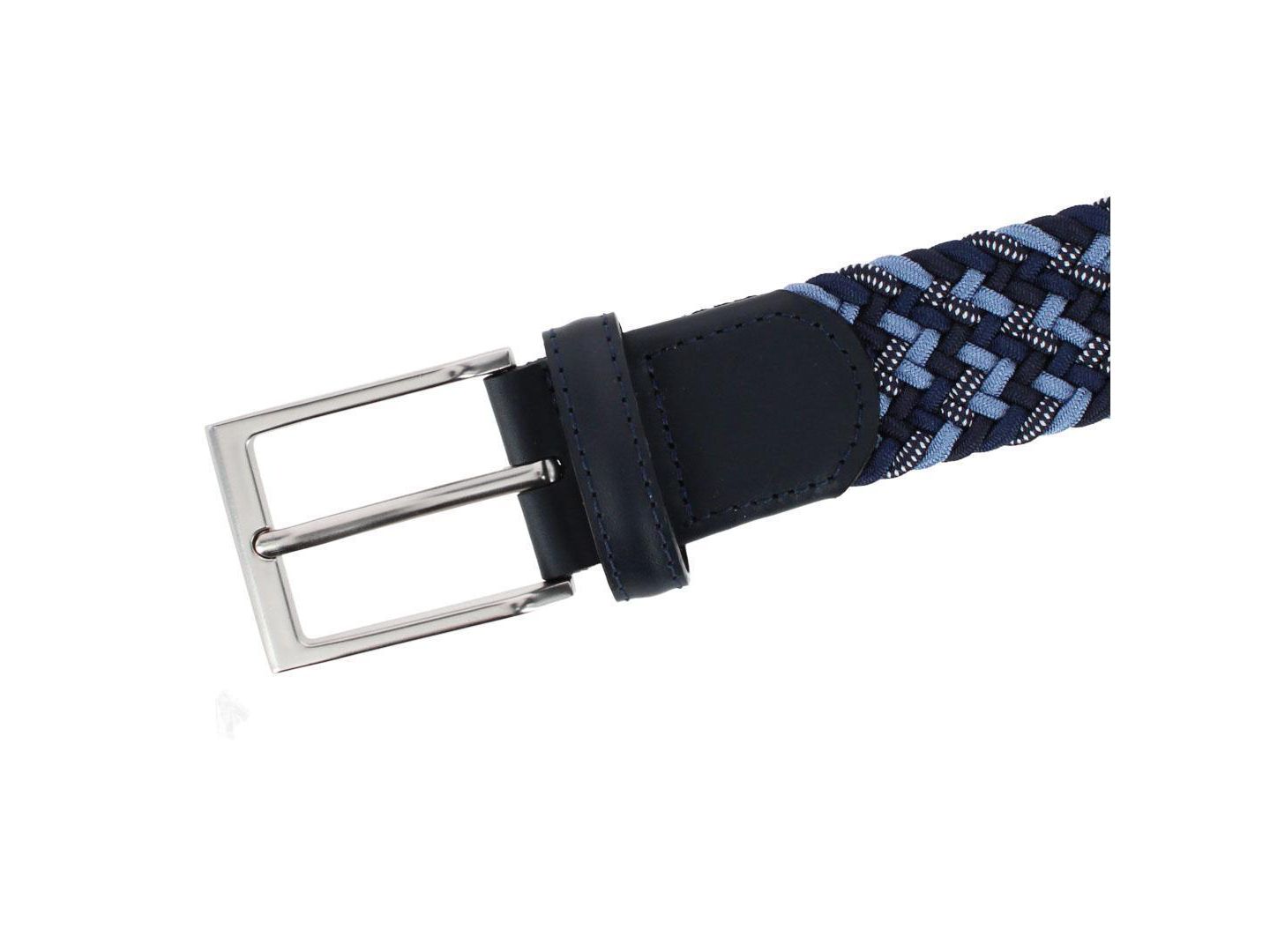Мужской ремень TRAFALGAR Edward European Weave Golf Braided Belt, цвет: Синий — фото 2