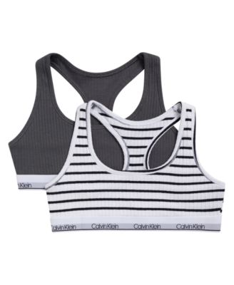 Girls' 6-16 Racerback Bralette, 2-Pack