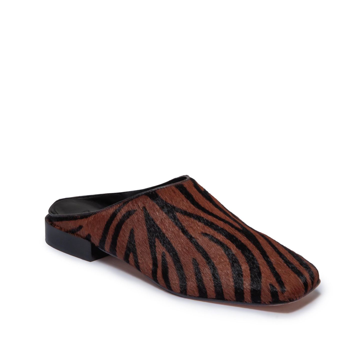 Женские сабо Bernardo Footwear Porto Haircalf Mule, цвет: Зебра — фото 2