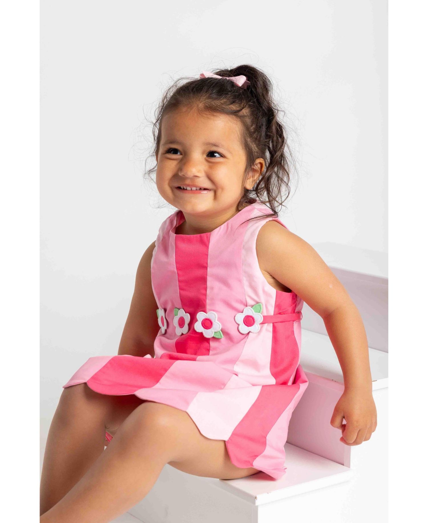 Little Girls Poplin Panel Dress