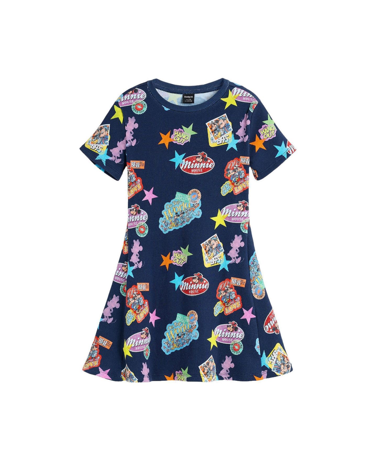 Платье Desigual 's Printed Minnie Mouse dress для девочек, цвет: Тёмно-синий — фото 1