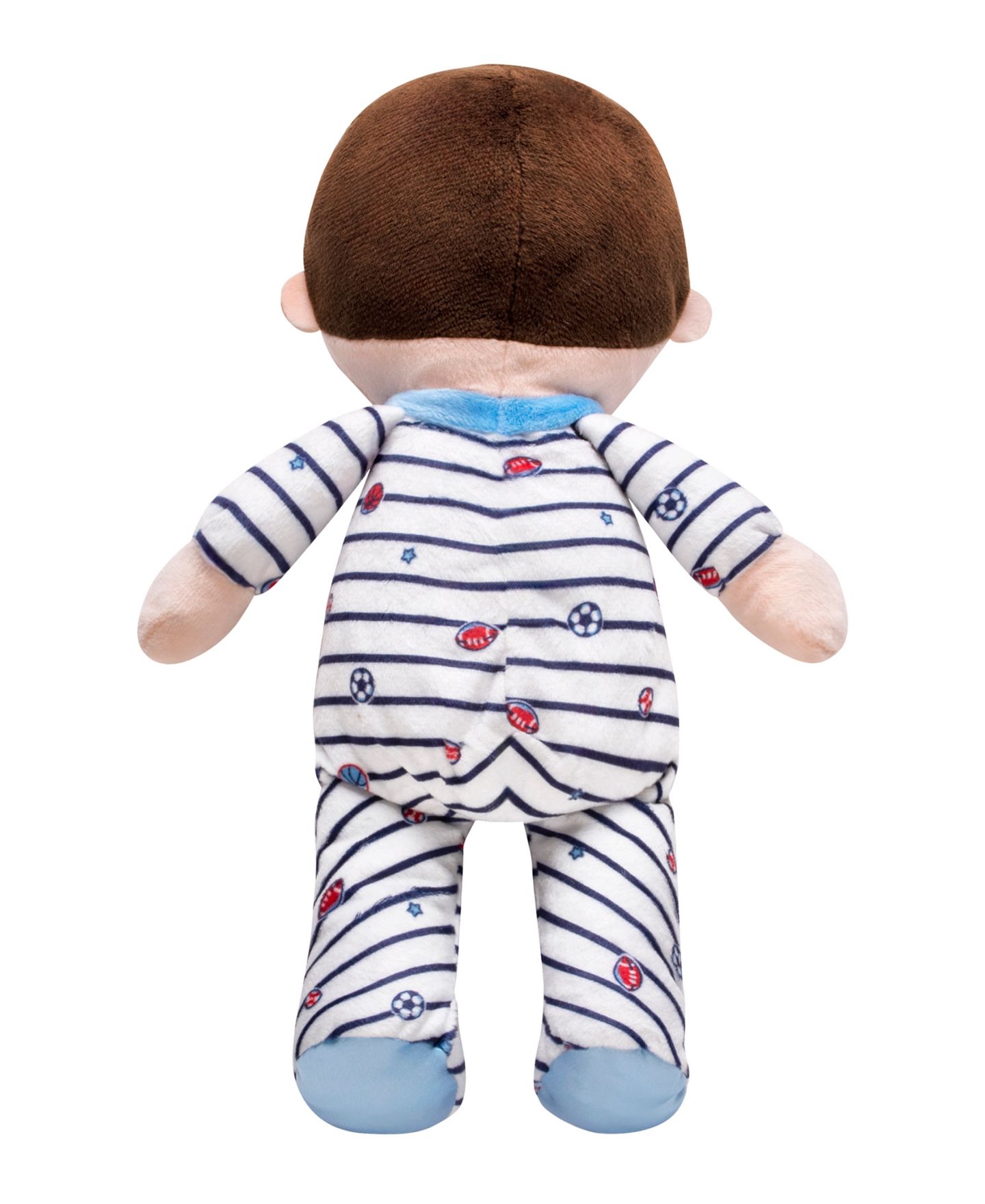 Детская кукла Little Me Baby Boys' Sports Star 11" Oliver Plush Doll, цвет: Синий — фото 2