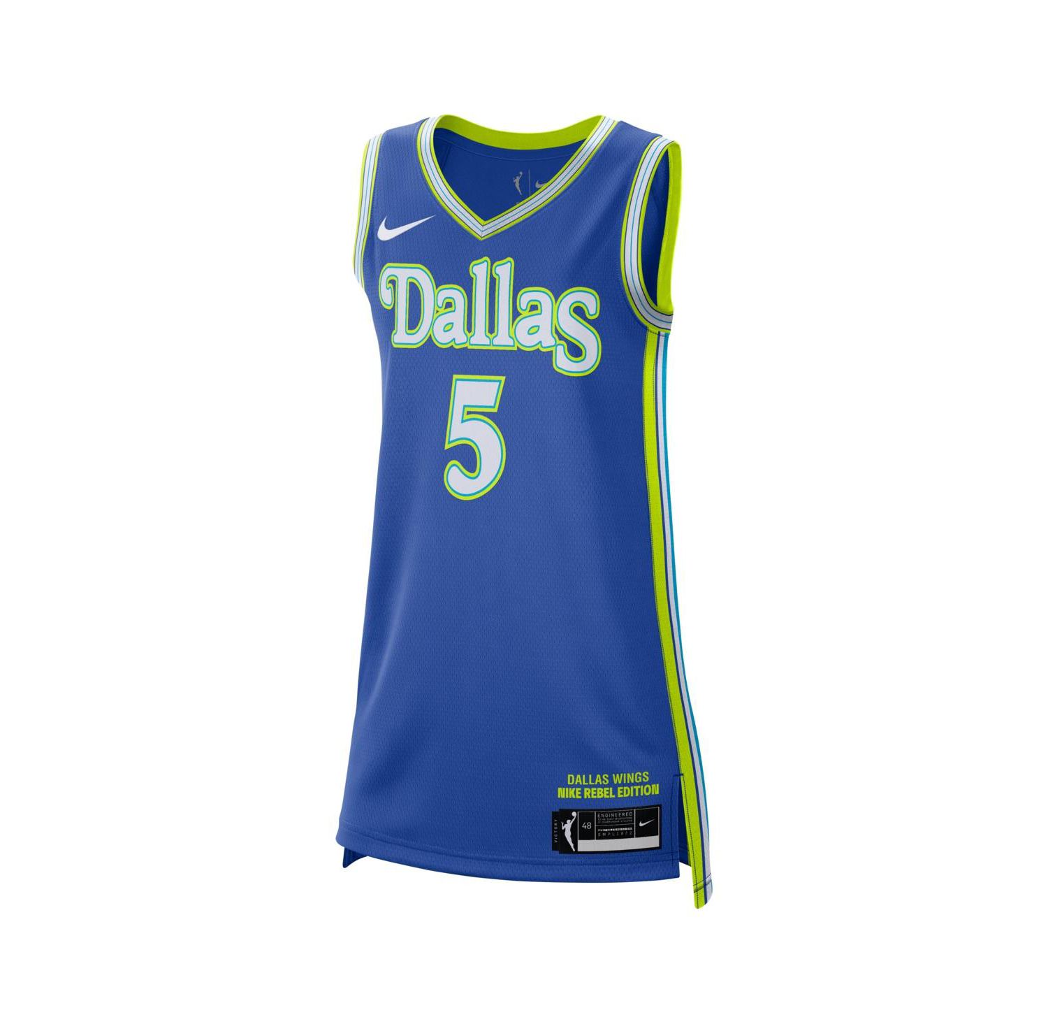 Men's and Women's Paige Bueckers Royal Dallas Wings Victory Jersey - Rebel Edition