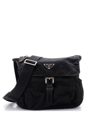 Small Buckle Messenger Bag Tessuto