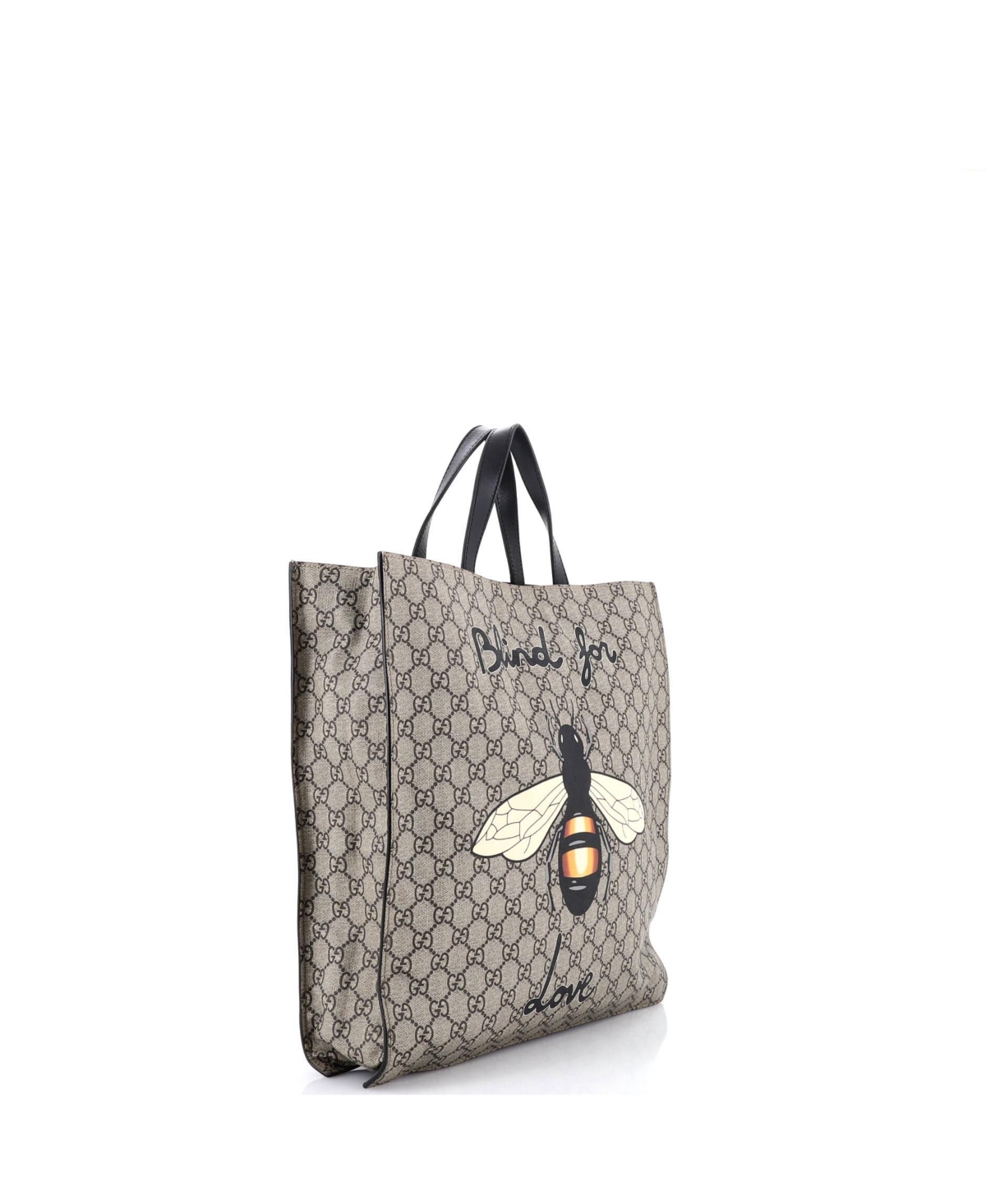 Pre-Owned Gucci Tall Convertible Soft Open Tote Printed Gg Coated Canvas