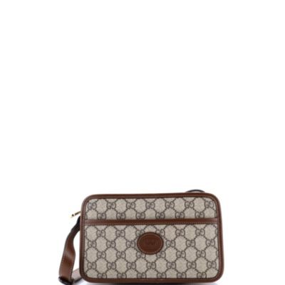 Mini Interlocking G Patch Camera Bag GG Coated Canvas
