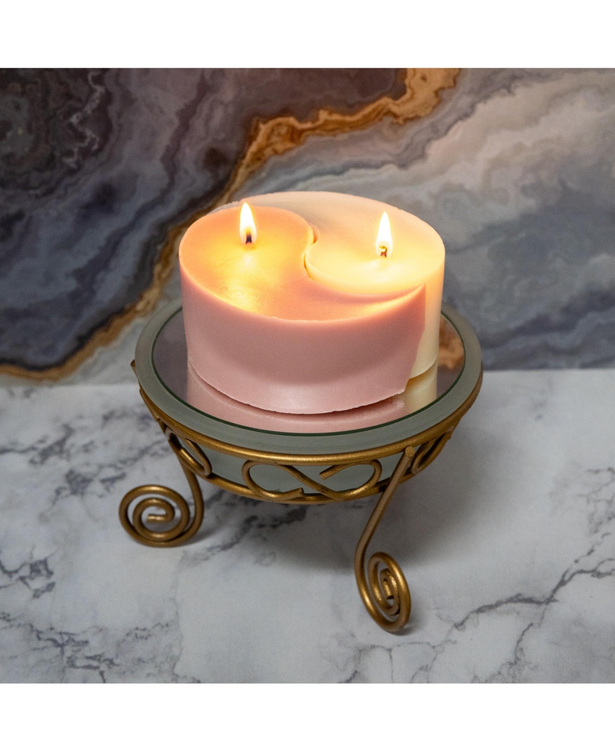 John Bead Decorative Candle Making Kit, Chinese Ying Yang Symbol Diy Art Kit for Home Decor Accessories