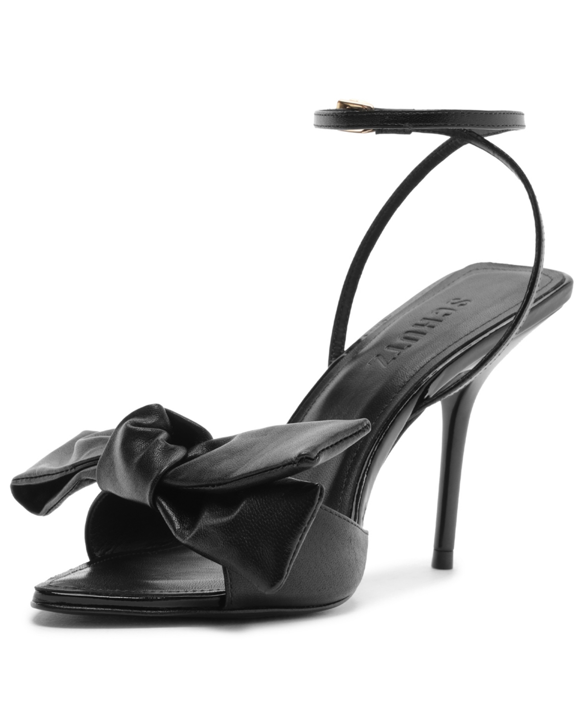Schutz Women's Elodie Buckle Bow Pointed Toe Sandals