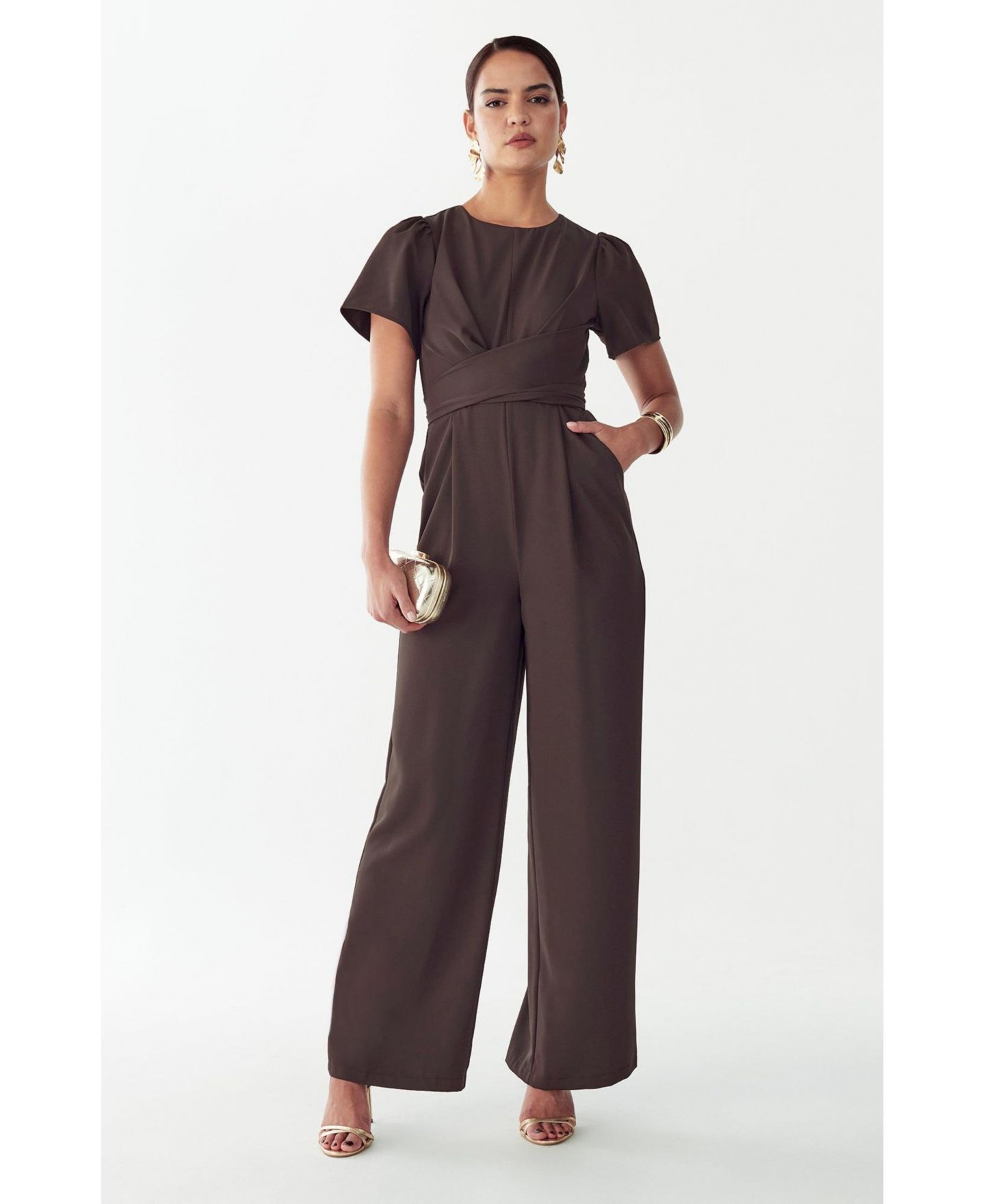 Женский комбинезон ST MRLO Mahra Jumpsuit, цвет: Шоколадный — фото 6