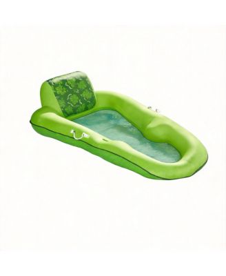 Aqua Campania Pool Float Lounge 2-in-1 Adjustable Backrest Cupholder