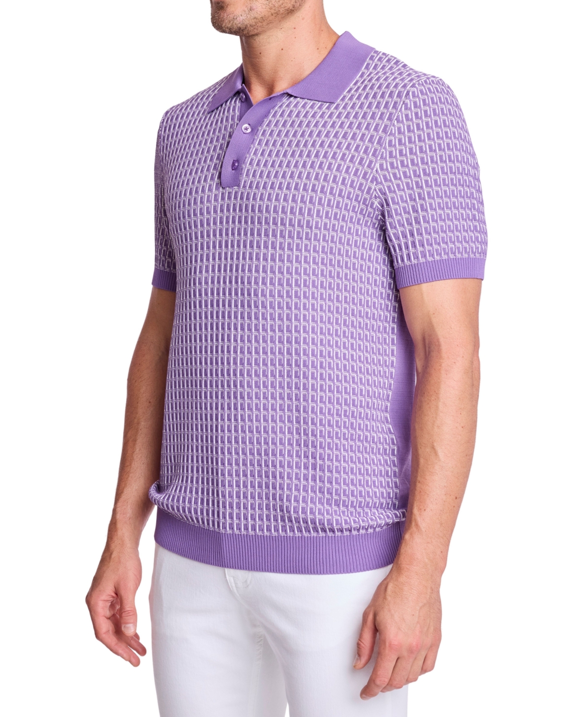 Paisley & Gray Men's 3-Button Slim-Fit Polo Shirt