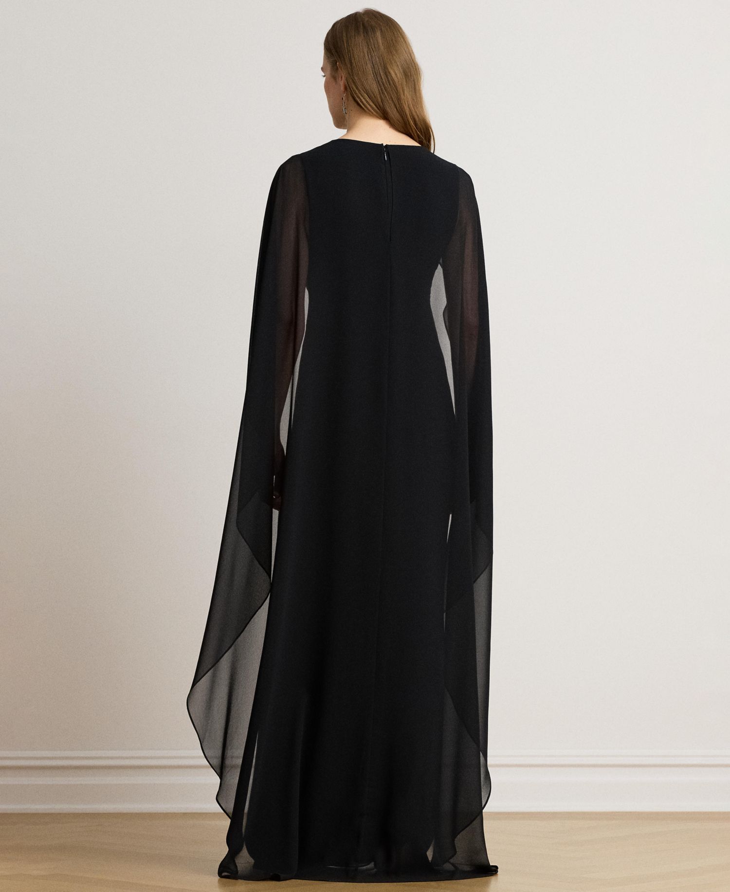 Women's Cape Georgette Gown