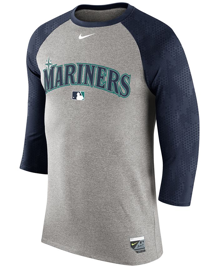 Seattle Mariners Nike Authentic Collection Raglan Performance Long