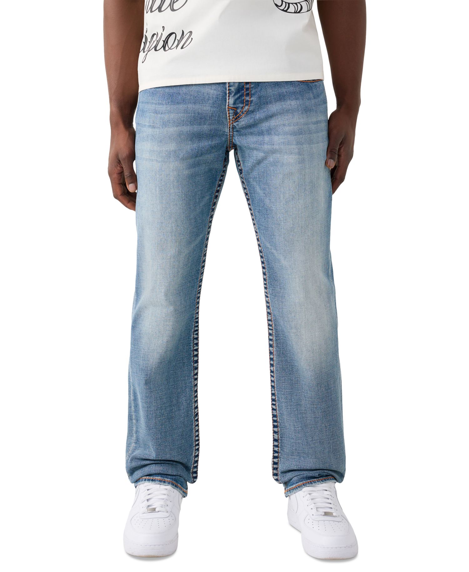 Men's Straight Tiger Big T Flap Jeans
