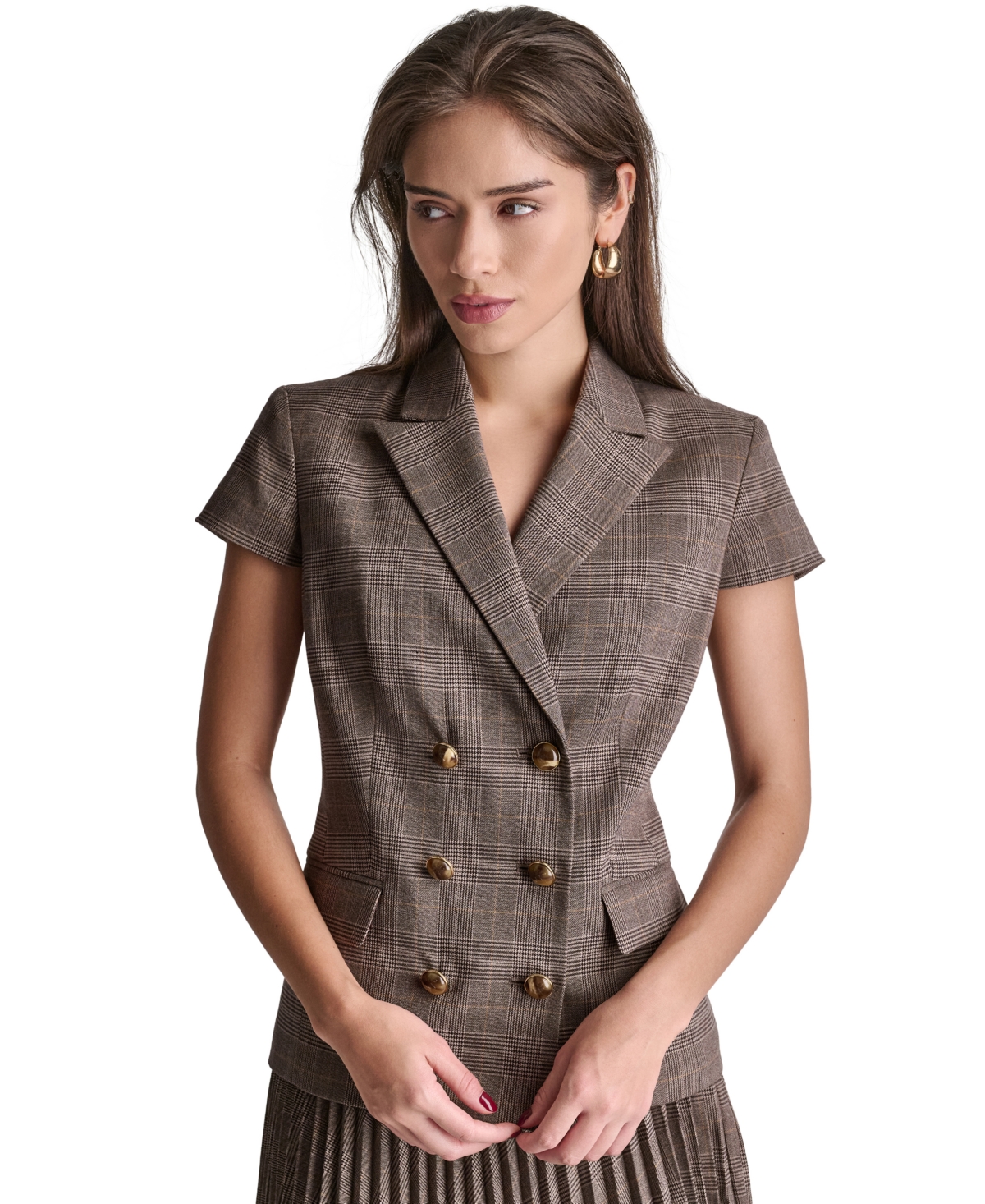 Bcbg Women's Suits Peak Lapel Collar Jacket