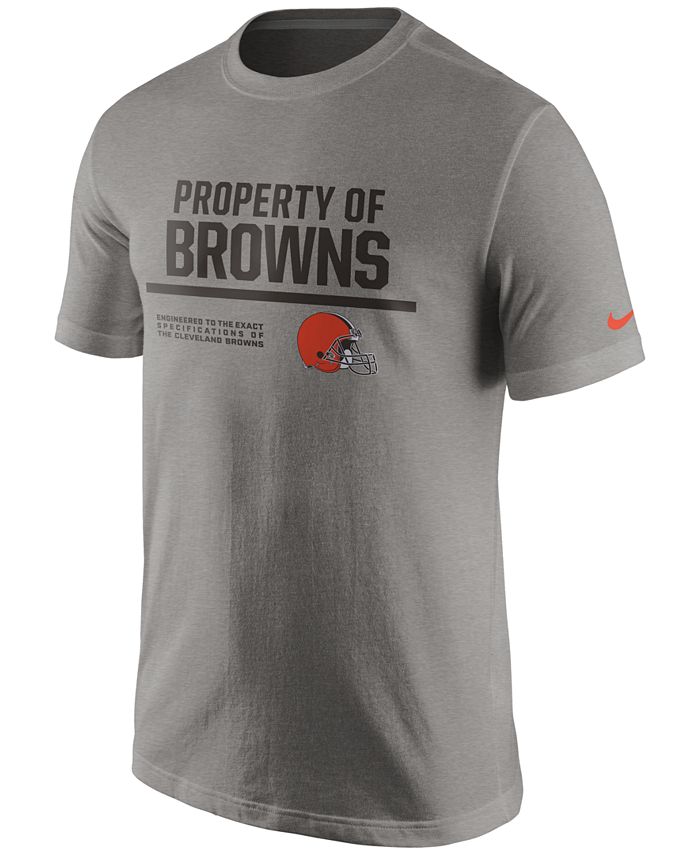 Nike Men's Cleveland Browns Property of T-Shirt - Macy's