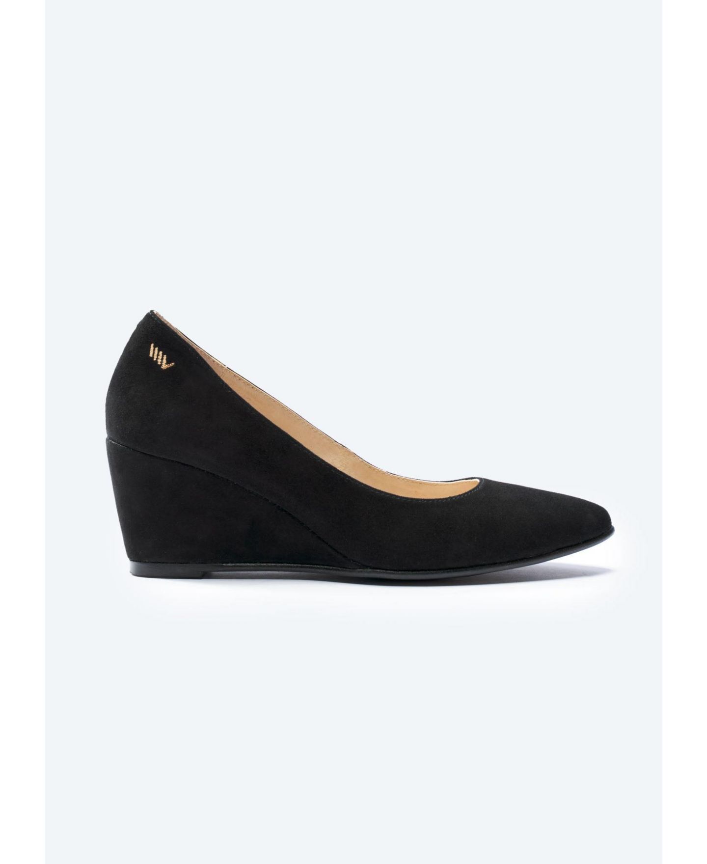 Женские сандалии VISCATA Verona Suede Wedges, цвет: Чёрный — фото 2