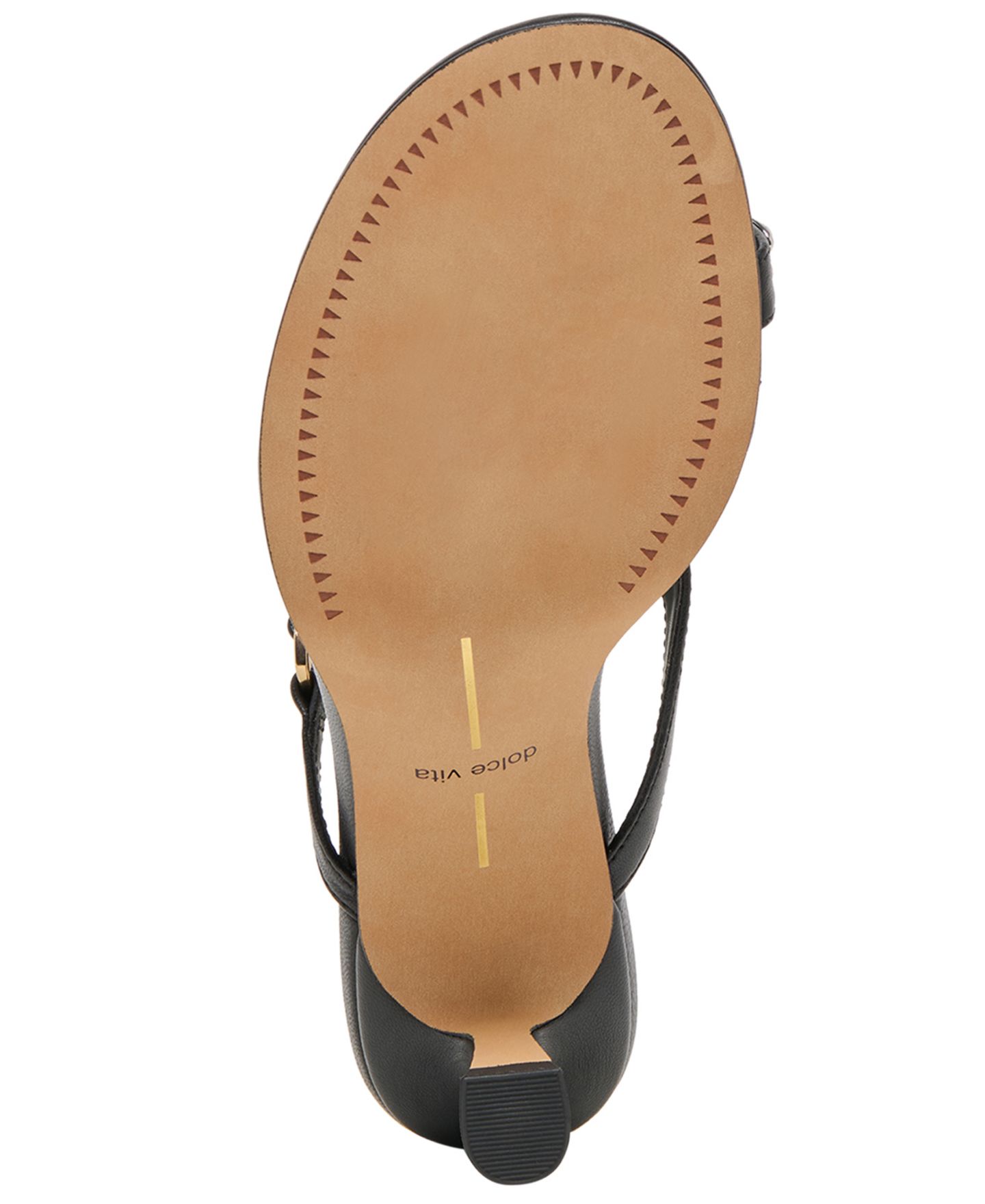 Женские сандалии Dolce Vita Derrel Embellished Toe Thong Dress Sandals, цвет: Чёрный кожаный — фото 5