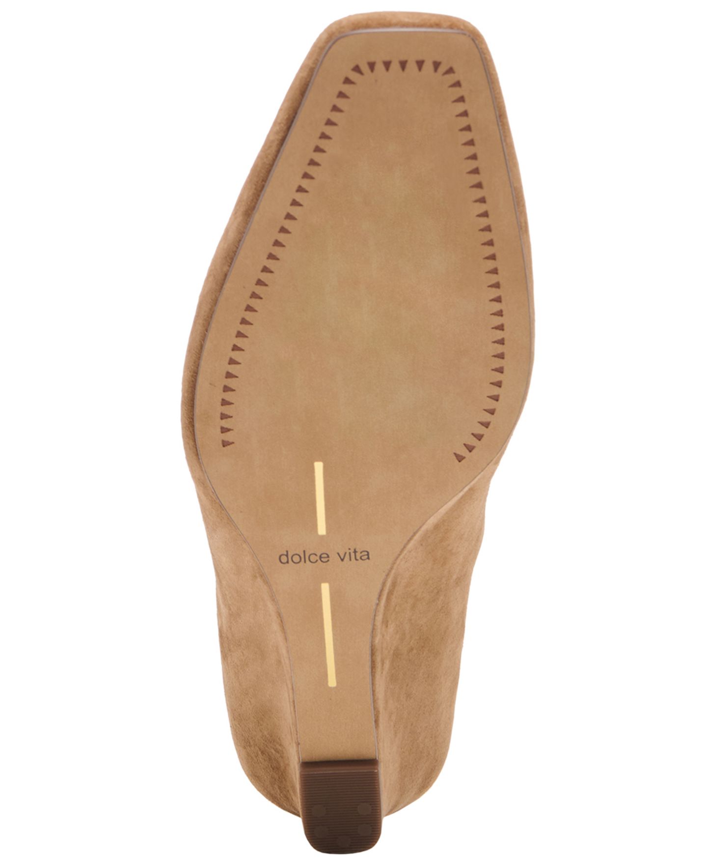 Женские сабо Dolce Vita Hilah Wedge, цвет: Коньячный замшевый — фото 5
