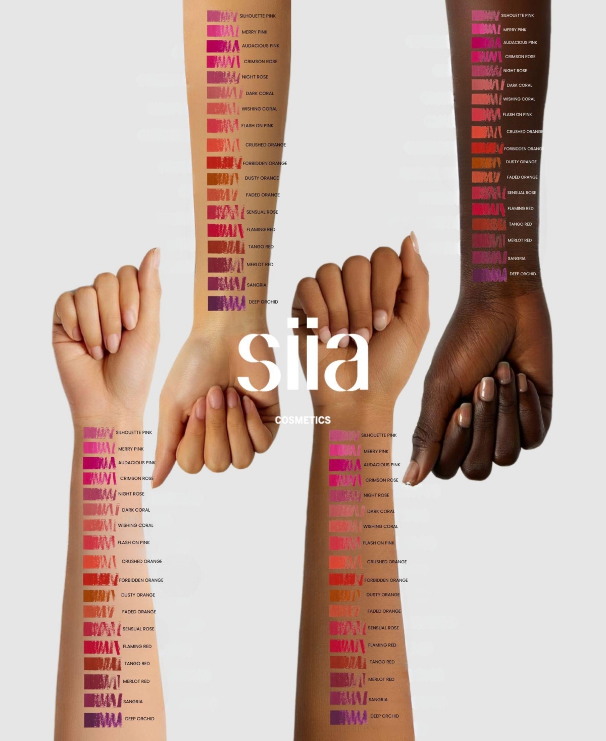 Siia Cosmetics 2 Piece Matte Lip Twin Set