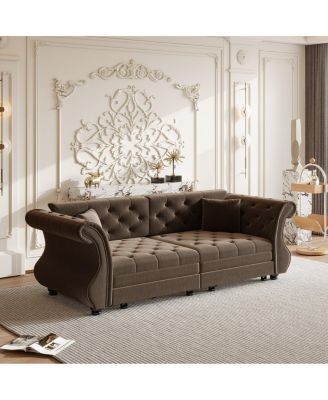  Oversized Chesterfield Pull Out Sofa Bed