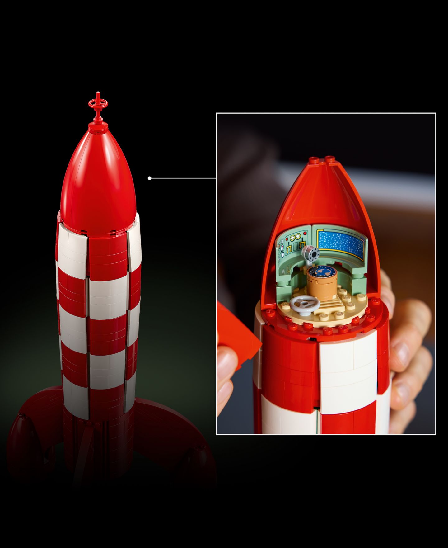 Детский конструктор LEGO® Ideas Tintin Moon Rocket 21367 1,283-Piece Building Set, Ages 18+ — фото 2