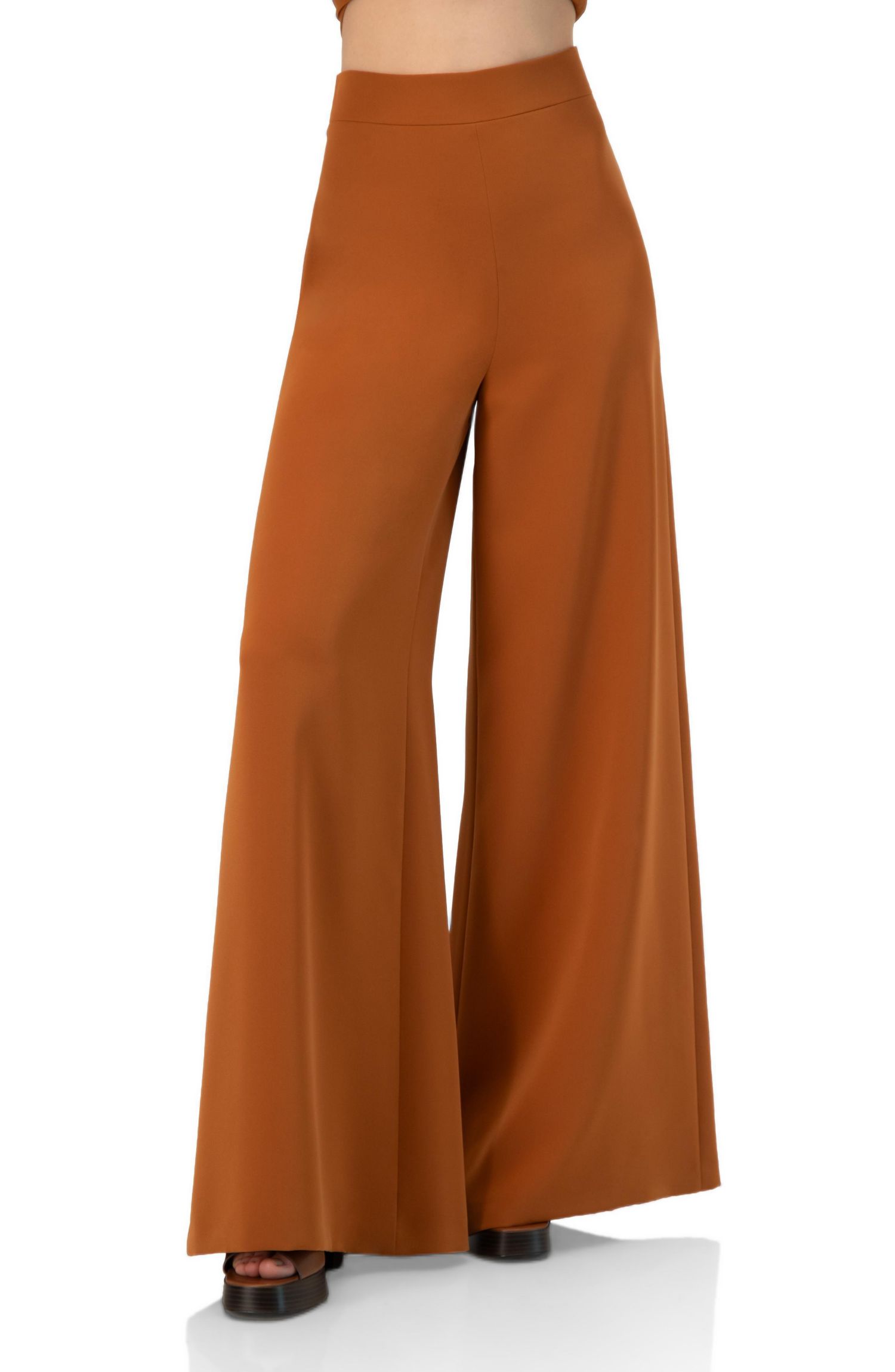 Women's Solid Ultra Wide-Leg Pants