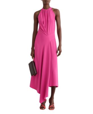 Women's Drape-Detail Sleeveless Midi Dress