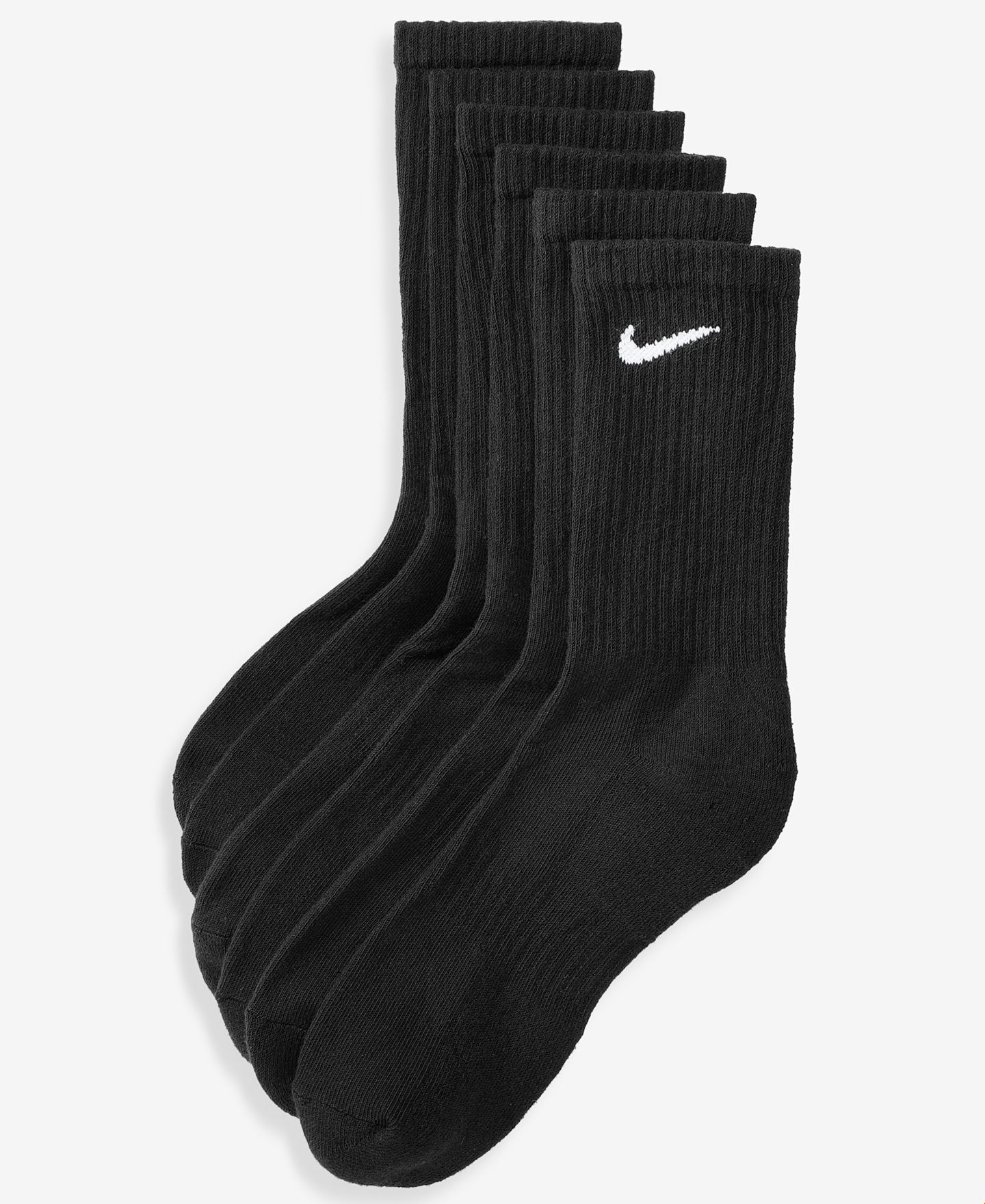 Носки Everyday Cushioned для мужчин, хлопок, 6 шт. — Nike, цвет: Чёрный — фото 4