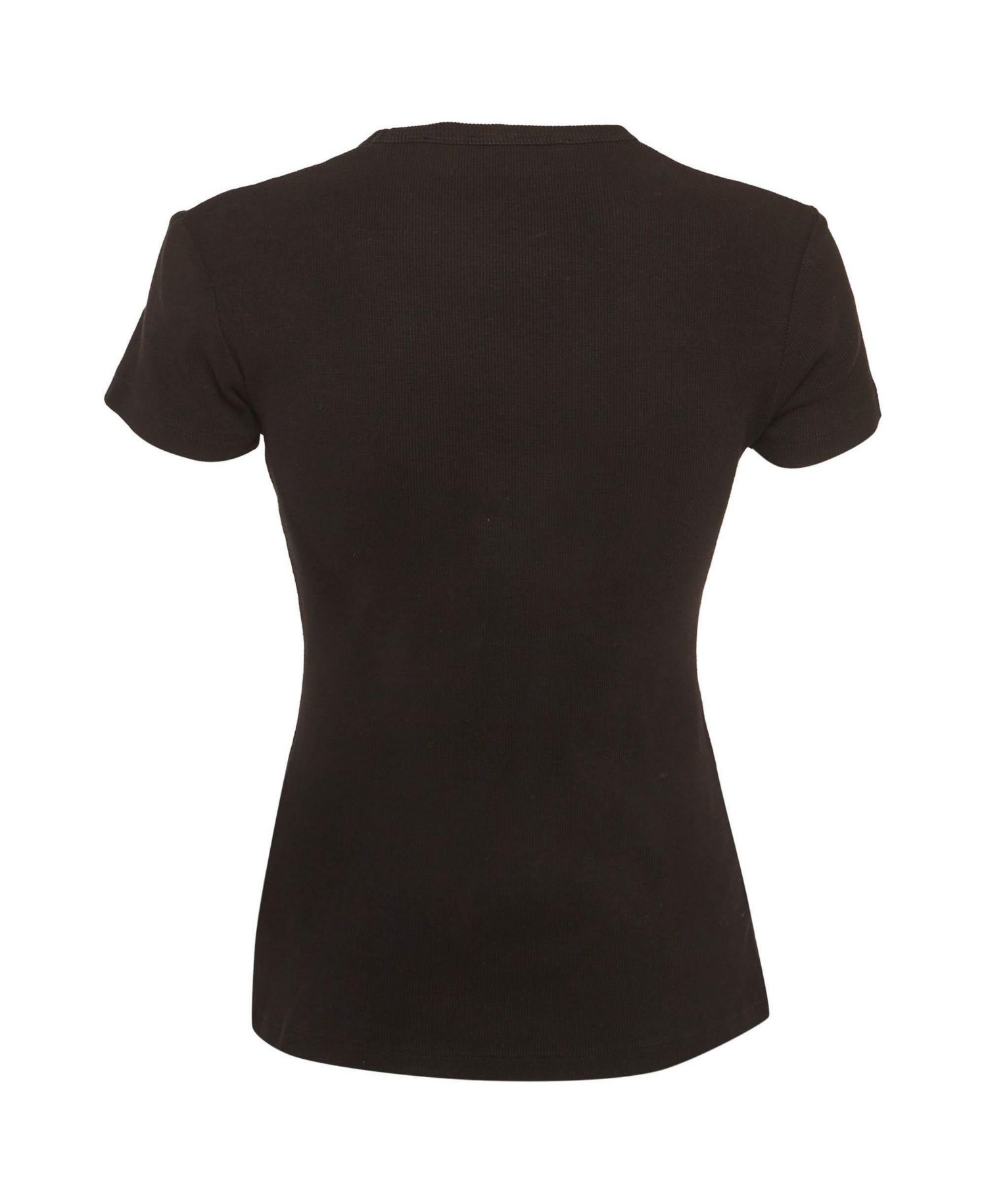 Women's Logo Print Rib Knit T-Shirt