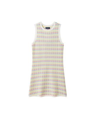 Andy and Evan Girls White Crochet Tank Dress
