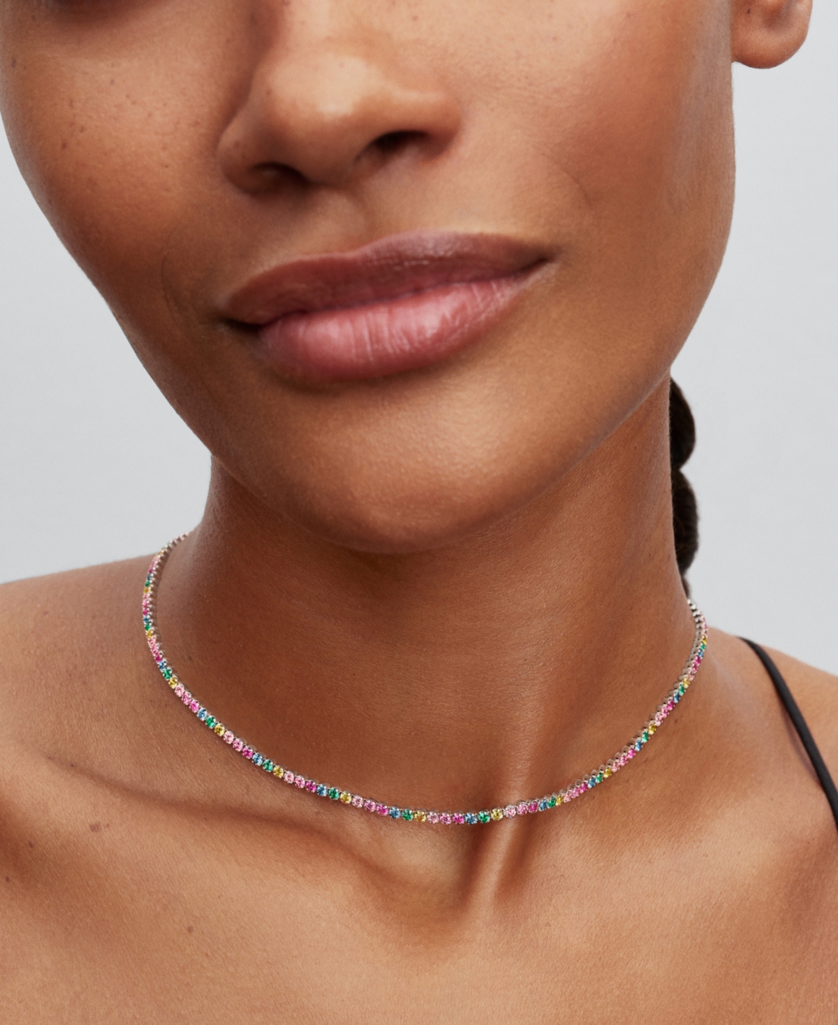 Pandora Rainbow Tennis Necklace