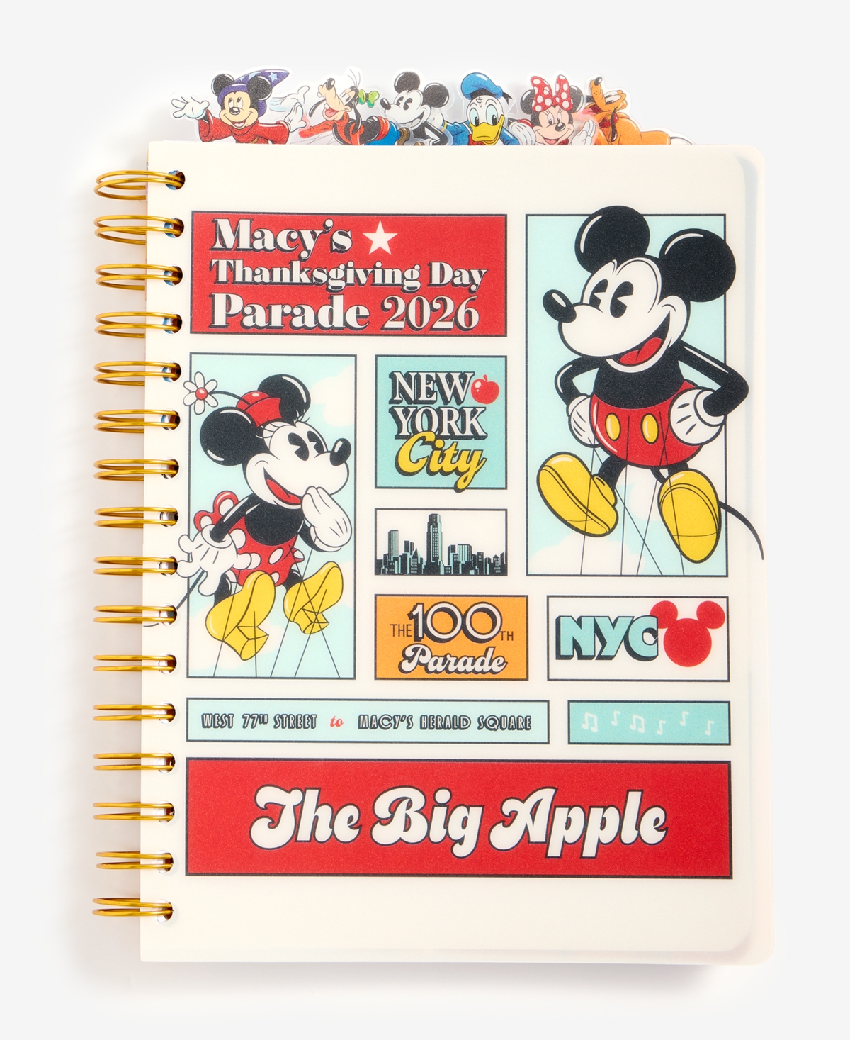 Disney | Macy's 100th Thanksgiving Day Parade Mickey & Friends Spiral Journal, Macy's Exclusive