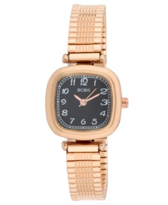 Women's Quartz Round Rose Gold Stainless Steel Watch 27mm