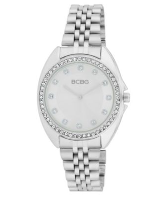 Bcbg Womens Quartz Round Silver Stainless Steel Watch 34mm - Silver 99$