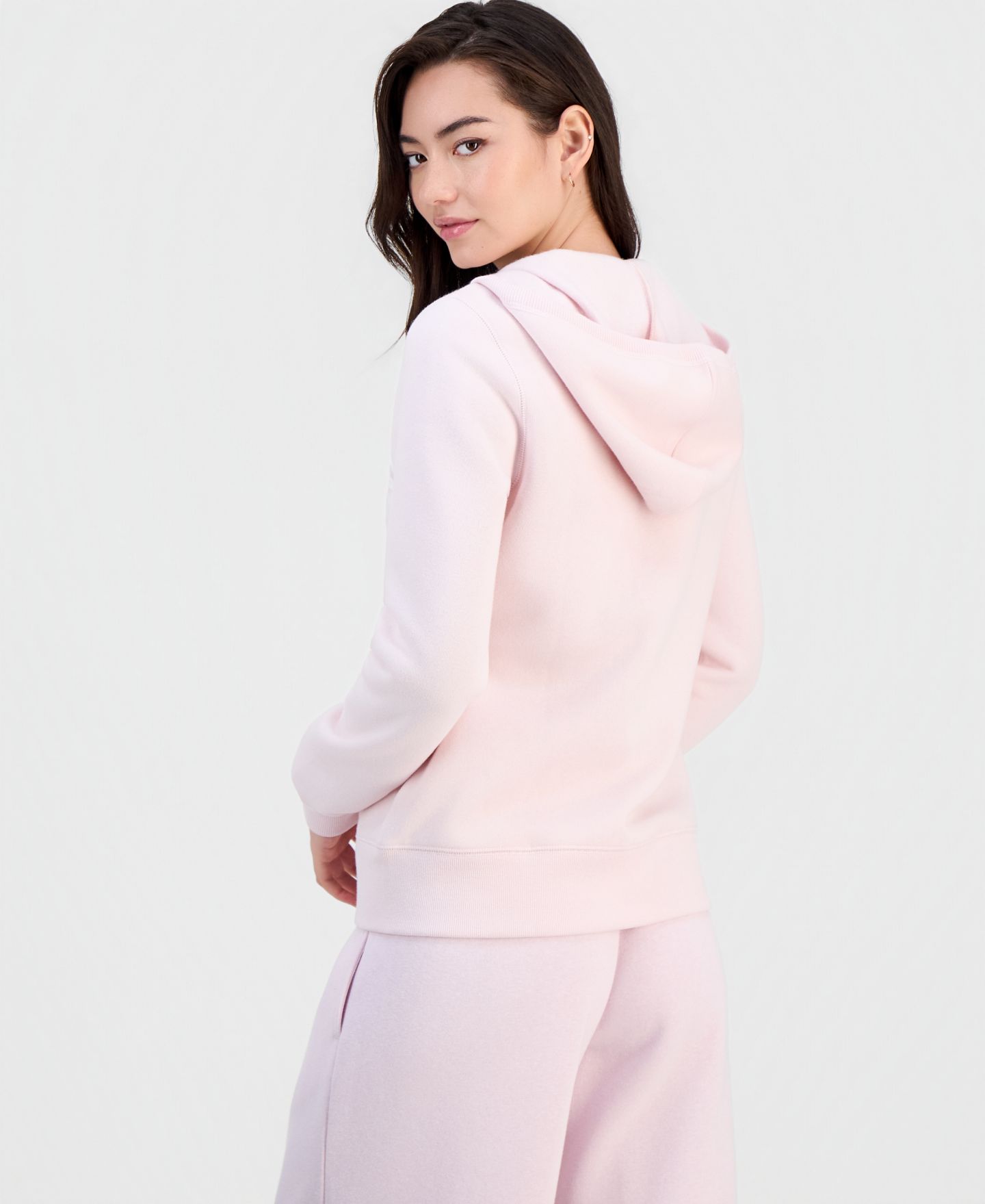Женское худи Madden Girl Juniors' Slim-Fit Zip-Up Long-Sleeve, цвет: Ballet Slipper — фото 4