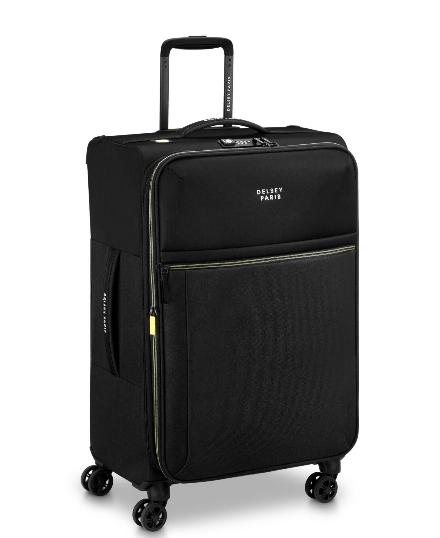 Чемодан Delsey Paris Brochant 3 Medium Expandable Spinner, цвет: Глубокий чёрный — фото 4