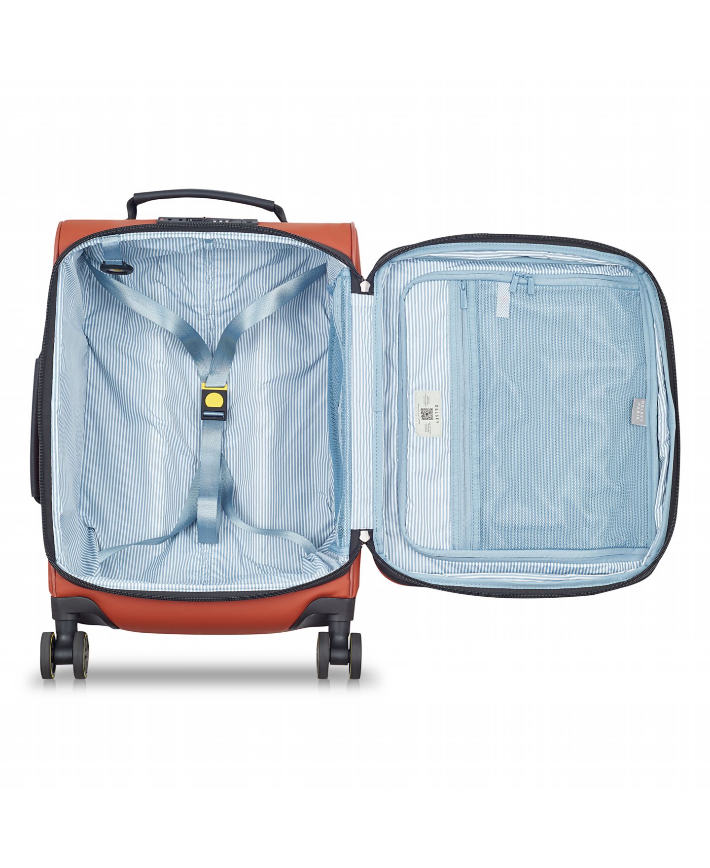 Чемодан Delsey Paris Turenne Soft Carry-On Softside Spinner, цвет: Кирпичный — фото 5