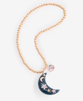 Disney | Macy's Sorcerer's Apprentice Mickey Glow-in-the-Dark Moon Pendant Necklace, Ages 3+, Created for Macy's