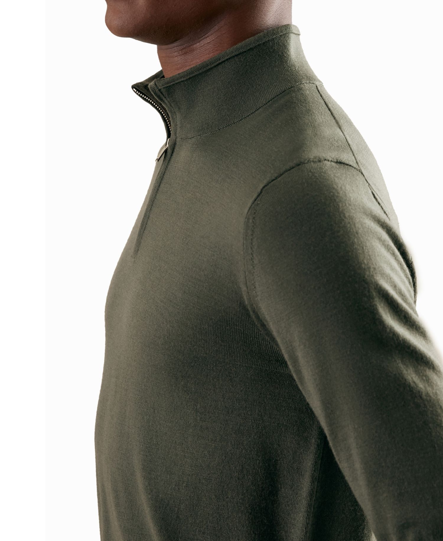 Men's Blackhall Half Zip Funnel Merino Wool Jumper Sweater