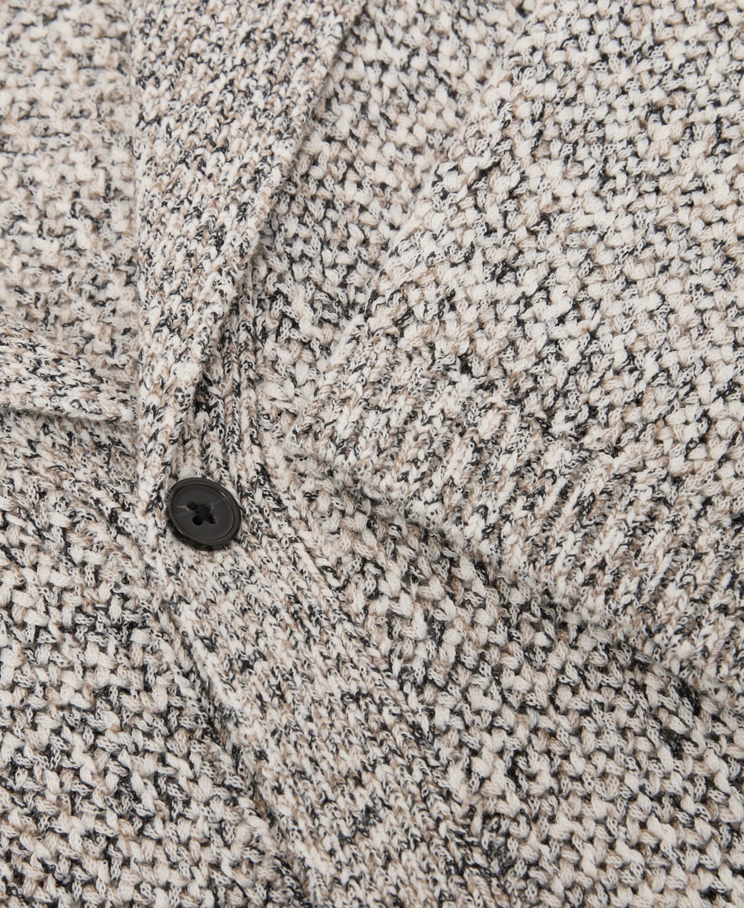 Men's Addis Button Through Speckled Cuban Shirt