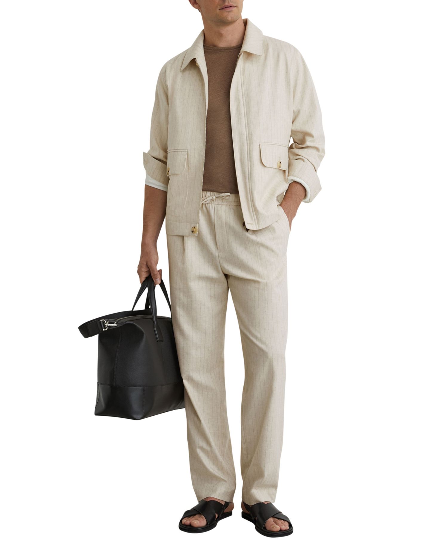 Men's Slayman Pinstripe Tapered Pant