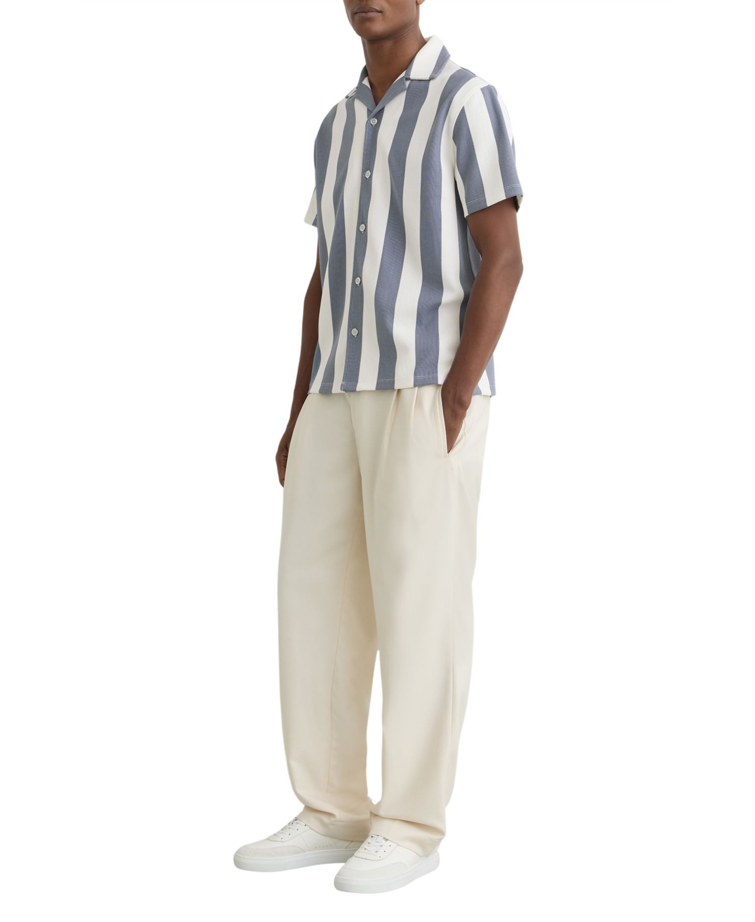 Men's Dexter Block Stripe Cuban Shirt