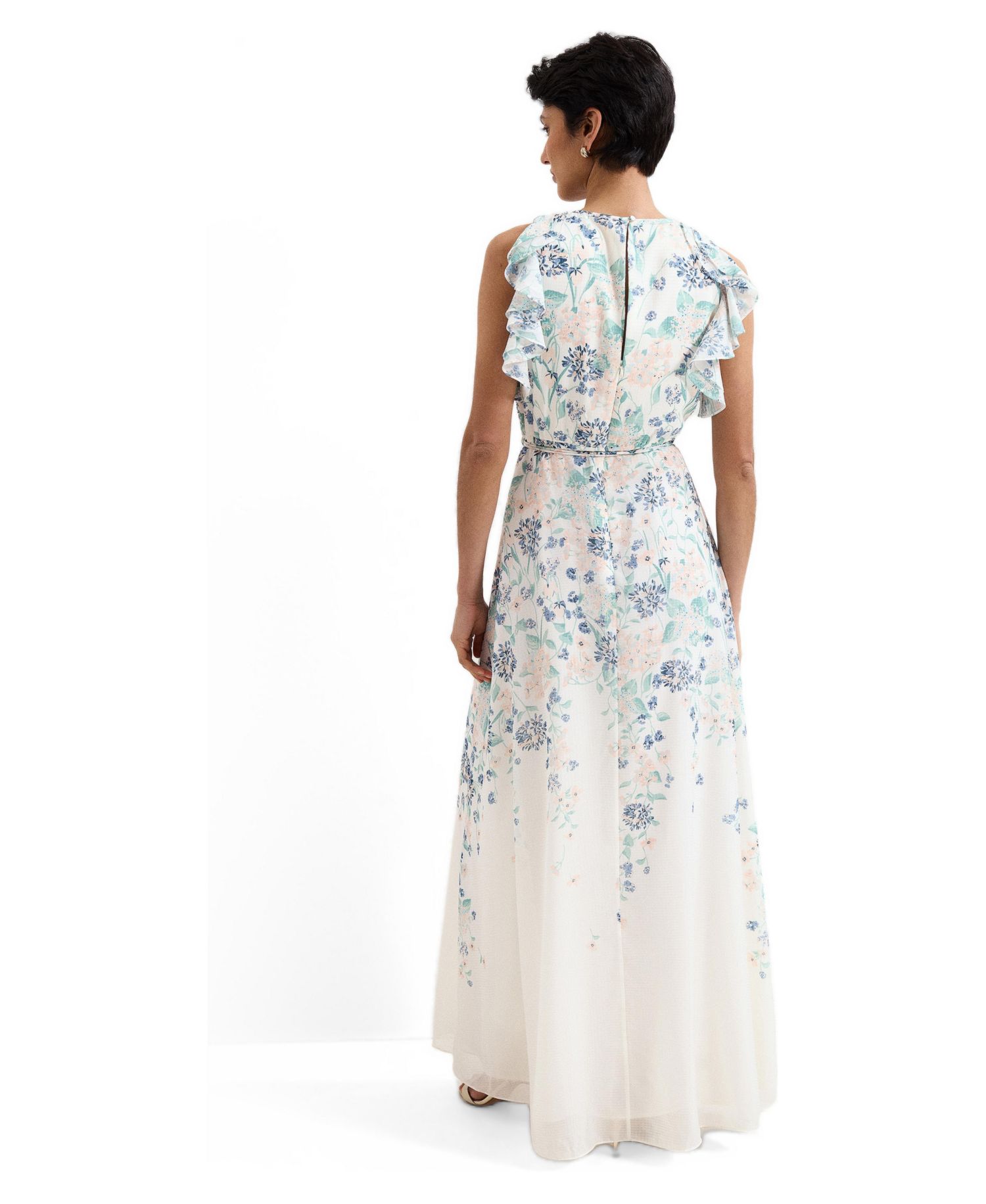 Women's Rachel Floral Ruffle Detail Maxi Dress