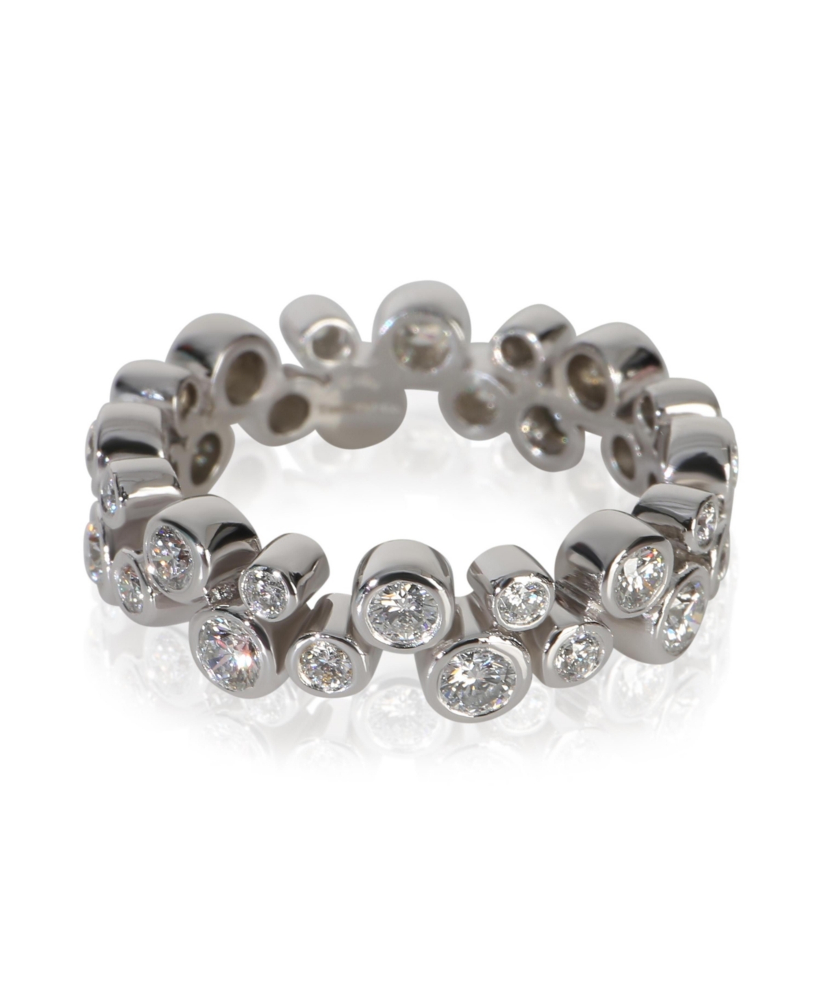 Pre-Owned Tiffany & Co Platinum Diamond Bubbles Band