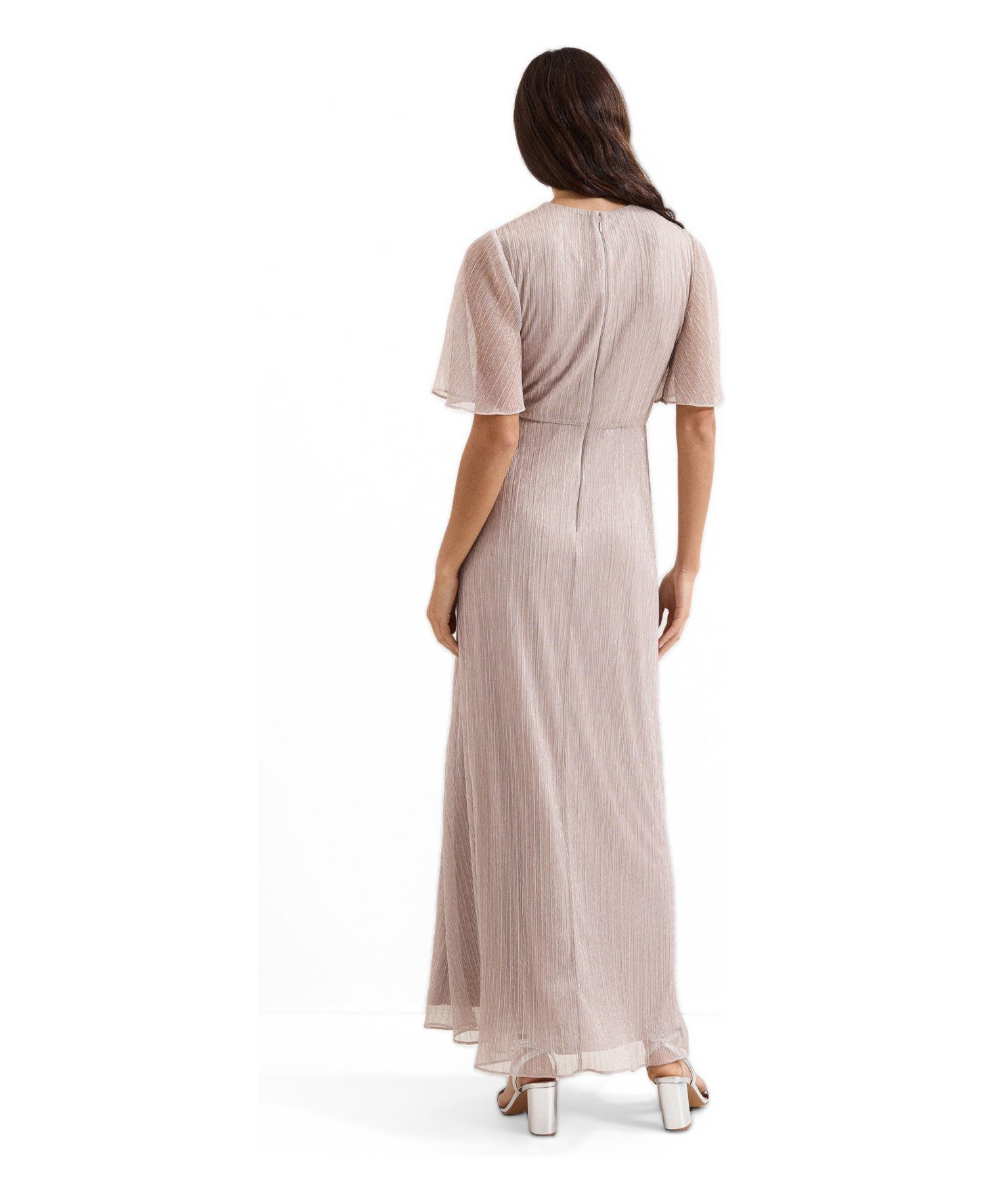 Women's Dorinda Metallic Twist Front Maxi Dress