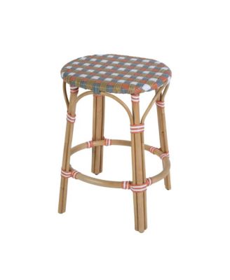 Ballito 24 in. Seat Height Oval Rattan Counter Stool