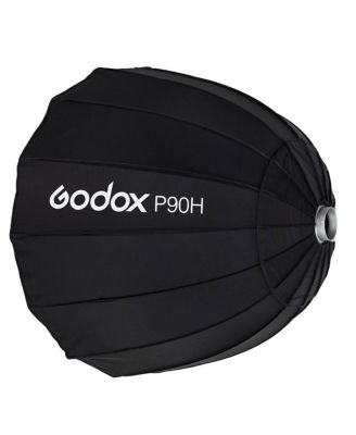 P90H 35 inch Parabolic Softbox for Studio Video Flash Light, Bowens Mount, Hi-Temperature Resistant